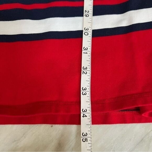 TOMMY HILFIGER Navy Sleeveless Waist Tie Dress cotton blend size XS - Picture 3 of 5